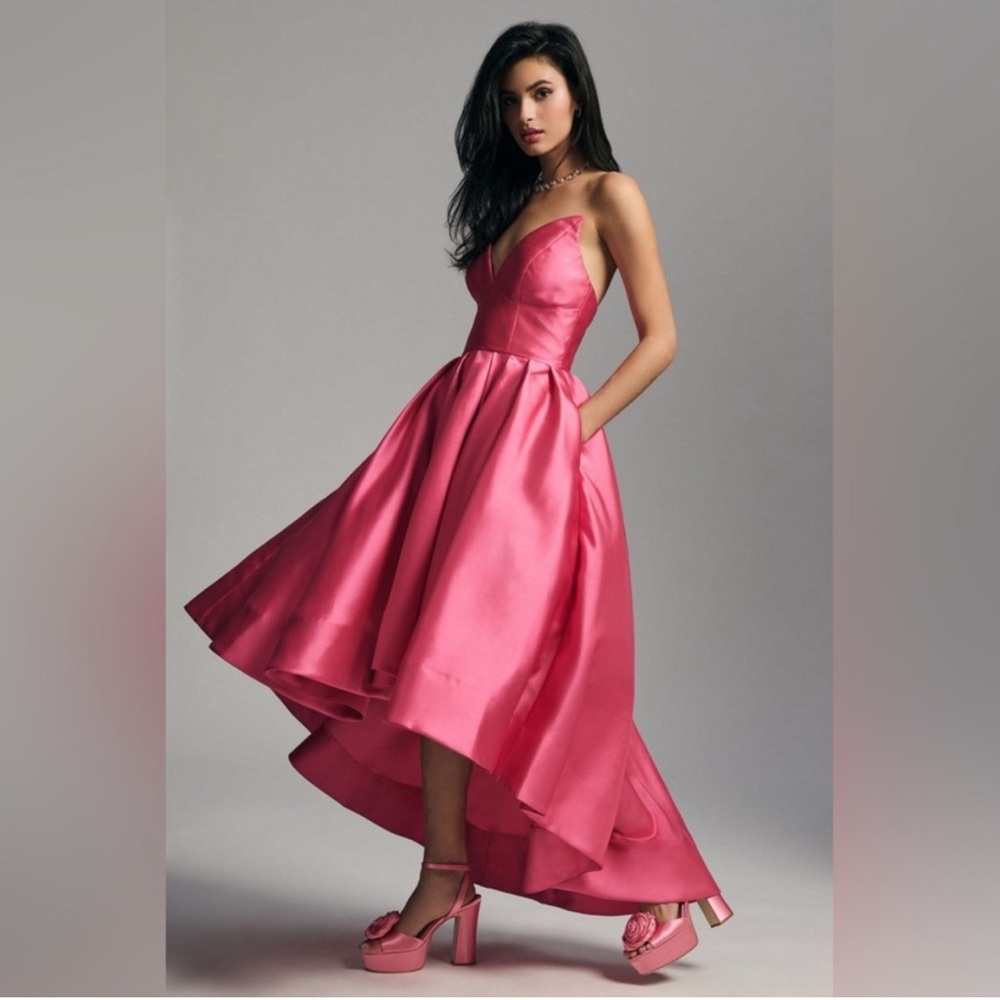 Hutch Vibrant Pink High Low Dress